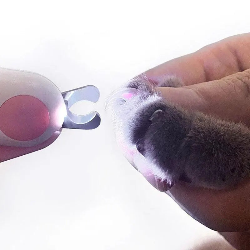 Cortador de Unhas para Gatos e Cães com Luz LED