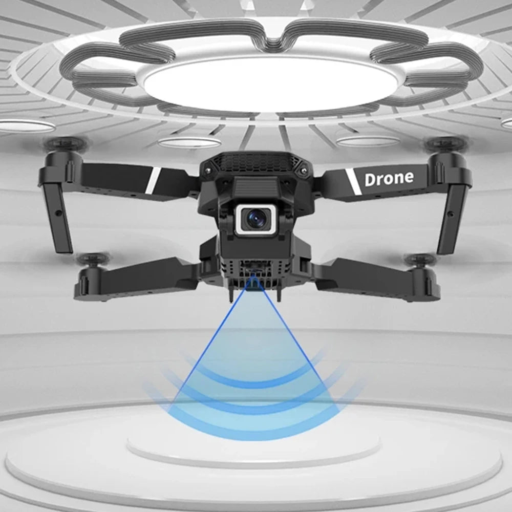 Professional Drone E88 4K Wide-Angle HD 1080P Camera WiFi FPV Height Hold Foldable RC Drone Quadrotor Helicopter Children's Toys