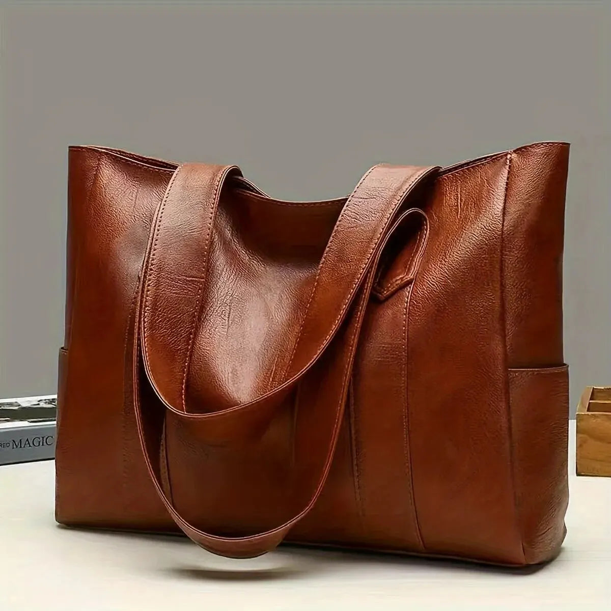 Bolsa Casual Feminina Vintage - Grande Capacidade