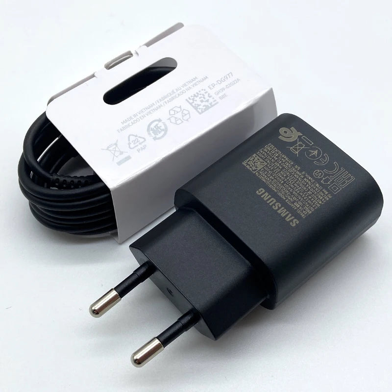 Carregador Samsung 25W com Cabo USB-C Incluso